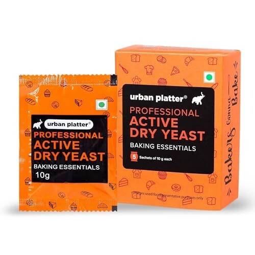 Urban Platter Baker's Active Dry Yeast, 50g (5 Sachets of 10g each) [Apply Coupon]