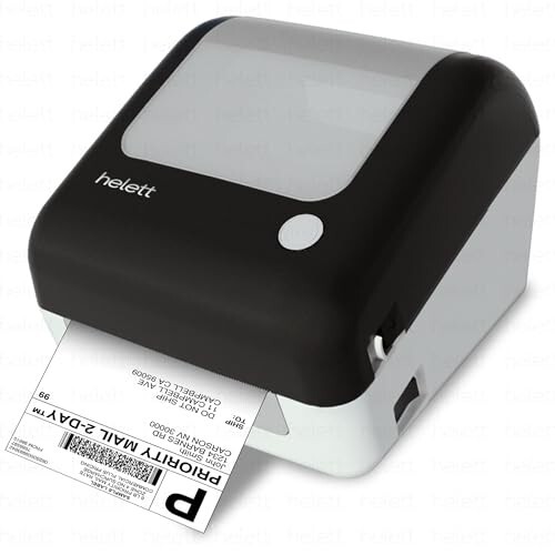 Helett® H30CPro Wireless(Bluetooth+USB)Thermal Label Printer with Inbuilt Paper Holder Compartment
