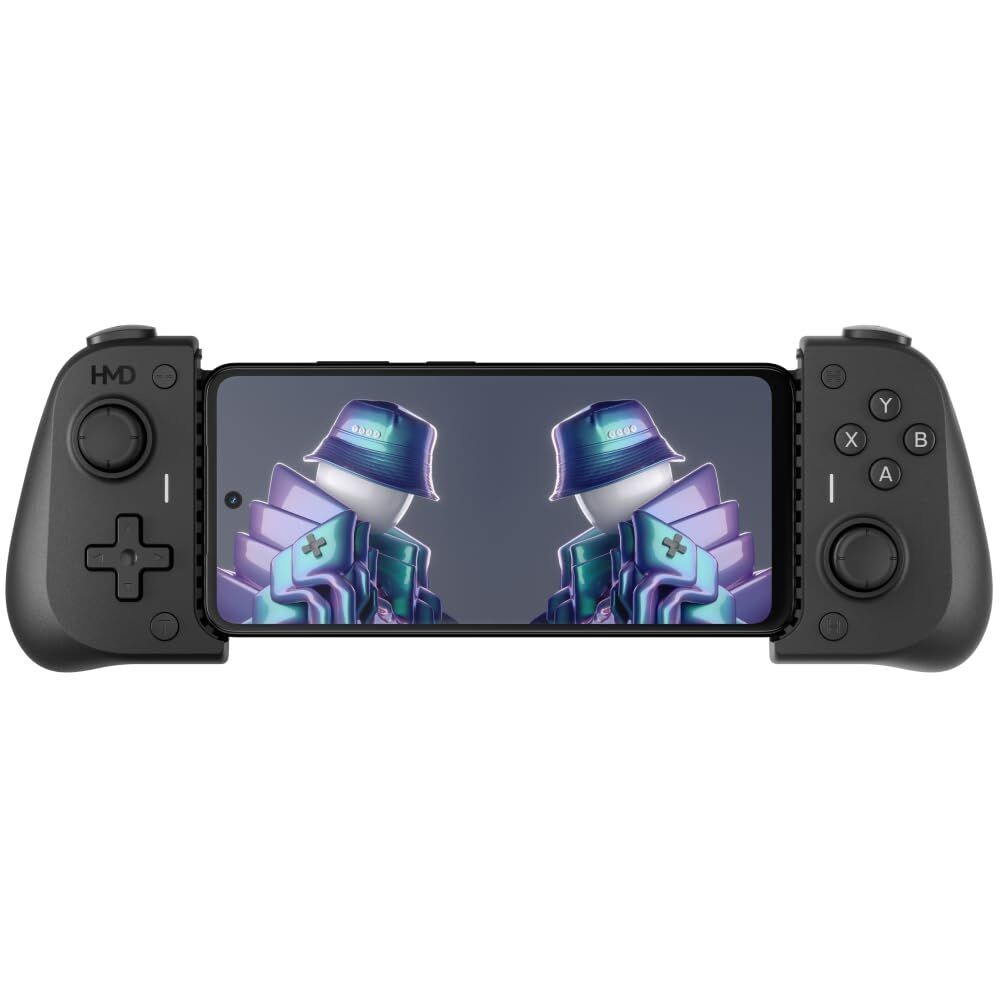 HMD Gaming Outfit for HMD Fusion | Gamepad with 18 Buttons, Turbo Mode, 3.5mm Audio Jack, Smart Pins Connection for Ultra Low Latency | Compatible with Android TV & Android smartphones with OTG Support via USB-C | No S