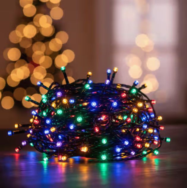 DesiDiya Multicolour LED Rice String Light (12m, Festive Special)