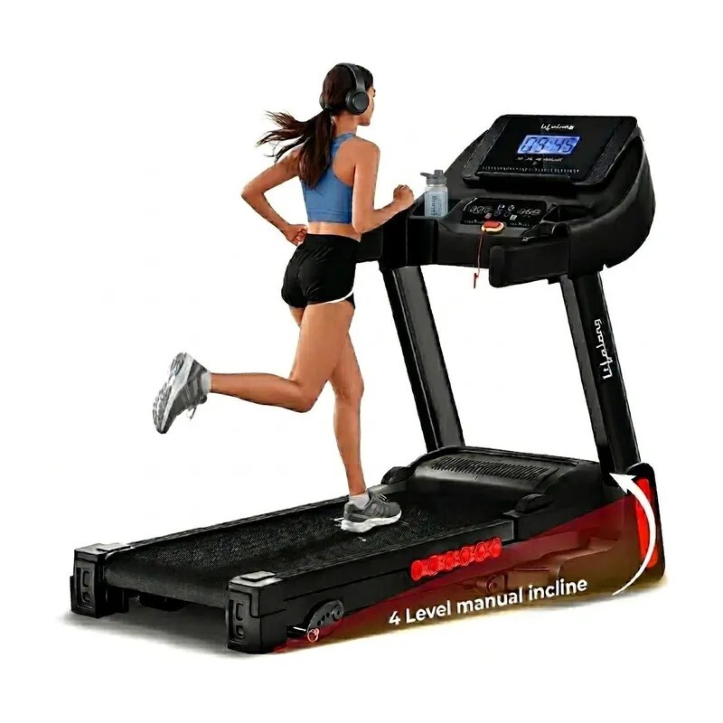 Lifelong FitPro Treadmill for Home | 4 HP Peak Motor | Foldable &...more