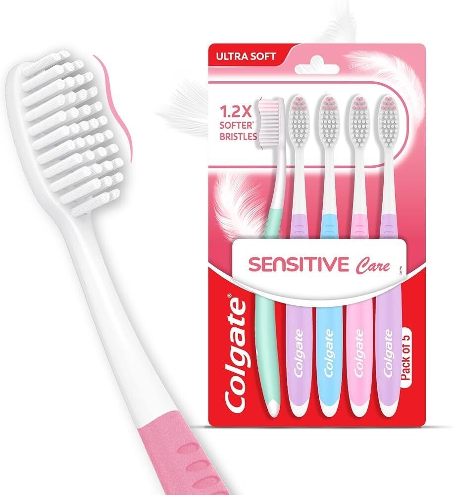 Colgate Sensitive Care Toothbrush Set of 5 | Ultra Soft for Sensitive Teeth