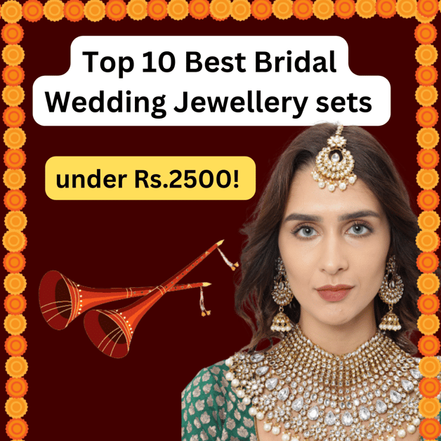 Top 10 Best Bridal Wedding Jewellery sets under Rs.2500 DesiDime
