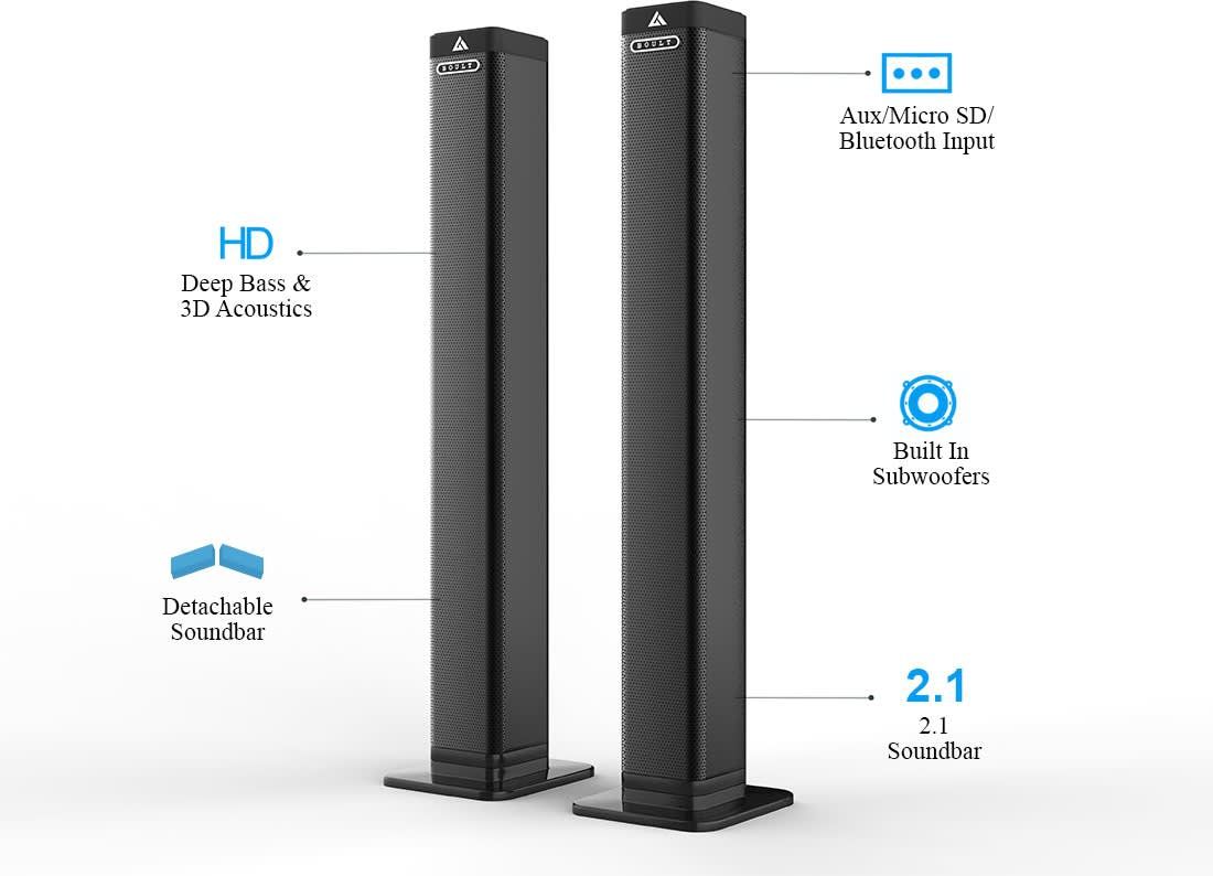 boult audio bassbar a4 40 w bluetooth soundbar