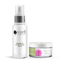 Organic Harvest Combo (Anti Tan Scrub 50 gm + Sunscreen With Spf 60 50 gm) @ Rs 952