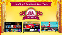 Top 5 Best Rated Smart TVs on Amazon Great Indian Festival Sale 2020