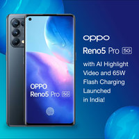Oppo Reno5 Pro 5G with AI Highlight Video ,65W Flash Charge, and Infinity Screen Launched in India : Check Price, Pre-orders, Insights