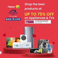Flipkart Grand Home Appliances Sale is Live: Shop the best products at up to 75% Off on Appliances & TVs