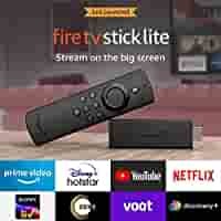 Rs.200 Coupon - All-new Fire TV Stick Lite with Alexa Voice Remote Lite | Stream HD Quality Video
