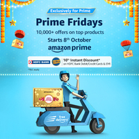 Prime Fridays on Amazon Great Indian Festival Sale : Exclusive 10000+ offers on Top Products for Prime Users(8th Oct)