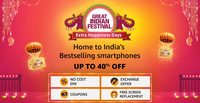Amazon Great Indian Festival Extra Happiness Days : Bank Offers & Top Deals (18-25 Oct)