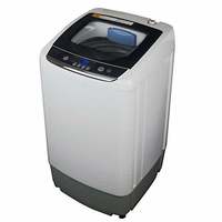 BLACK + DECKER 0.9 cubic foot compact portable washer clothes washing machine, White 