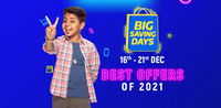 Flipkart Big Saving Days Sale of December Announced : Promises Best Offers of 2021 
