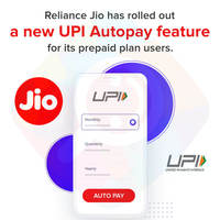 Reliance Jio has rolled out a new UPI Autopay feature for its prepaid plan users.