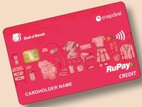Snapdeal Launch BOB RuPay Credit card | Offers & Details