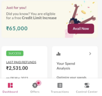 Axis Sending Credit Limit increase offer