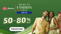 Myntra Right To Fashion Independence Day Sale 2023 from 3-8 August