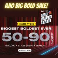 Ajio Big Bold Sale 2023 (December) to Live Soon! Offers to Know