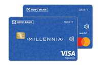 HDFC Millennia Debit Card - 2.5% on Credit Card bill + FREE Airport Lounge Access
