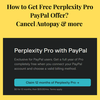 How to Get Free Perplexity Pro PayPal Offer? Cancel Autopay & more