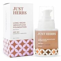 Just Herbs Medium to Full Coverage Longwear Weightless Foundation for Face Makeup 40 ml
