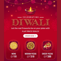 Domino’s Pizza Diwali Offer & KFC Feastival Meals at ₹299