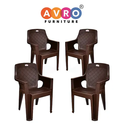 AVRO furniture 4005 Brown Durable Plastic Chair For Strong and