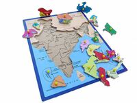 Indian Map Kids Toys Jigsaw Puzzles Adults Educational Baby Learning Toys (31 Pieces)