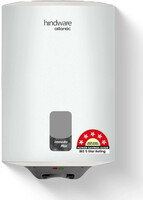 (liveshop+)Hindware Smart Appliances Immedio Plus 25 L Storage Water Geyser | 5 Star BEE Energy Rating | Glassline Tanked  (White, Grey)