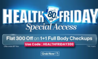 Redcliffe - Health Friday - Up To 80% Off + Flat 300 Off on 1+1 Body Checkup