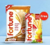 Fortune Chakki Atta offer: Get Sunflower Oil free.