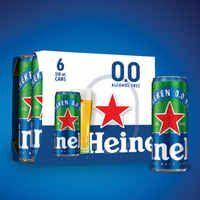 Heineken 0.0% Non Alcoholic Beer (pack of 6)