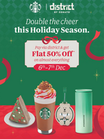 Get 50% Off on Starbucks - Pay via District App