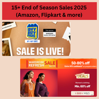 15+ End of Season Sales 2025 (Amazon, Flipkart & more)