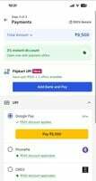 5% discount on Flipkart gift card via upi payments(user specific)