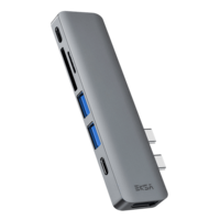 EKSA USB (Type-C) to USB 3.0 Multi-Port Hub (7-in-2, ET8, Grey)