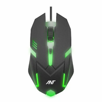Ant Esports GM46 RGB Lighting Wired Ergonomic Optical Gaming Mouse (USB 3.0, Black)
