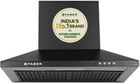 FABER HOOD PLUTO PB BF BK 60  | Wall Mounted Black 1000 CMH Chimney