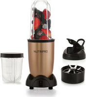 NutriPro Blender 500 W Juicer Mixer Grinder (Nutri | 2 Jars | Gold)