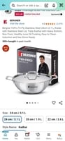 Bergner 3.1L Stainless Steel Kadai