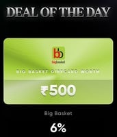 Bigbasket Gift Card Voucher at 6% Discount on Cred