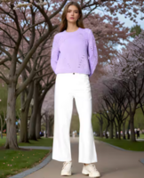 Shein Women Relaxed Fit Round-Neck Pullover