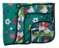 Luvlap Green Baby Wrapper Cum Soft Reversible Blanket 80 X 100 cm