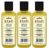 Khadi Herbal Argan Shampoo For Deep Conditioning, Nourishment 630 ML (Pack Of 3)