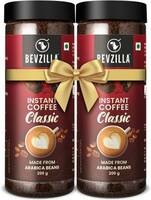 BEVZILLA Pack of 2 Classic Coffee Powder|Hot & Cold