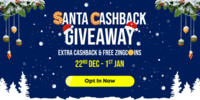 Zingoy Santa Cashback Giveaway – Extra Cashback & Get Free 25 ZingCoins