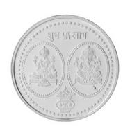 Joyalukkas Laxmi Ganesh Silver Coin (10g)