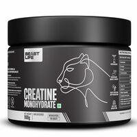 BeastLife Creatine Monohydrate Powder 100g (33 Servings) Unflavoured | Super Micronized for Fast Absorption | NABL Lab Tested | Boosts Strength & Athletic Performance