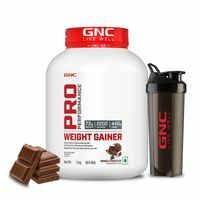 Loot - Gnc Pro Performance Weight Gainer & Black Shaker Combo Double Chocolate 3kg