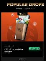 Cred Popular Drops : Get 125 Off on Medicine Delievery on Apollo 